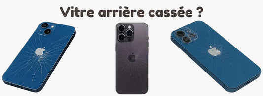 Réparation de la vitre arrière d'un iPhone