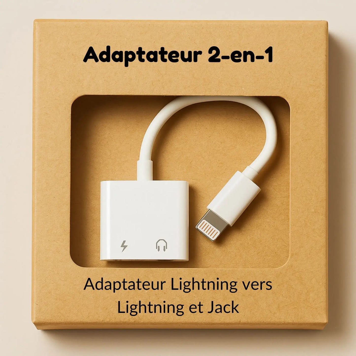 Acheter un adaptateur iPhone pour brancher des écouteurs en prise jack et avec prise de chargeur