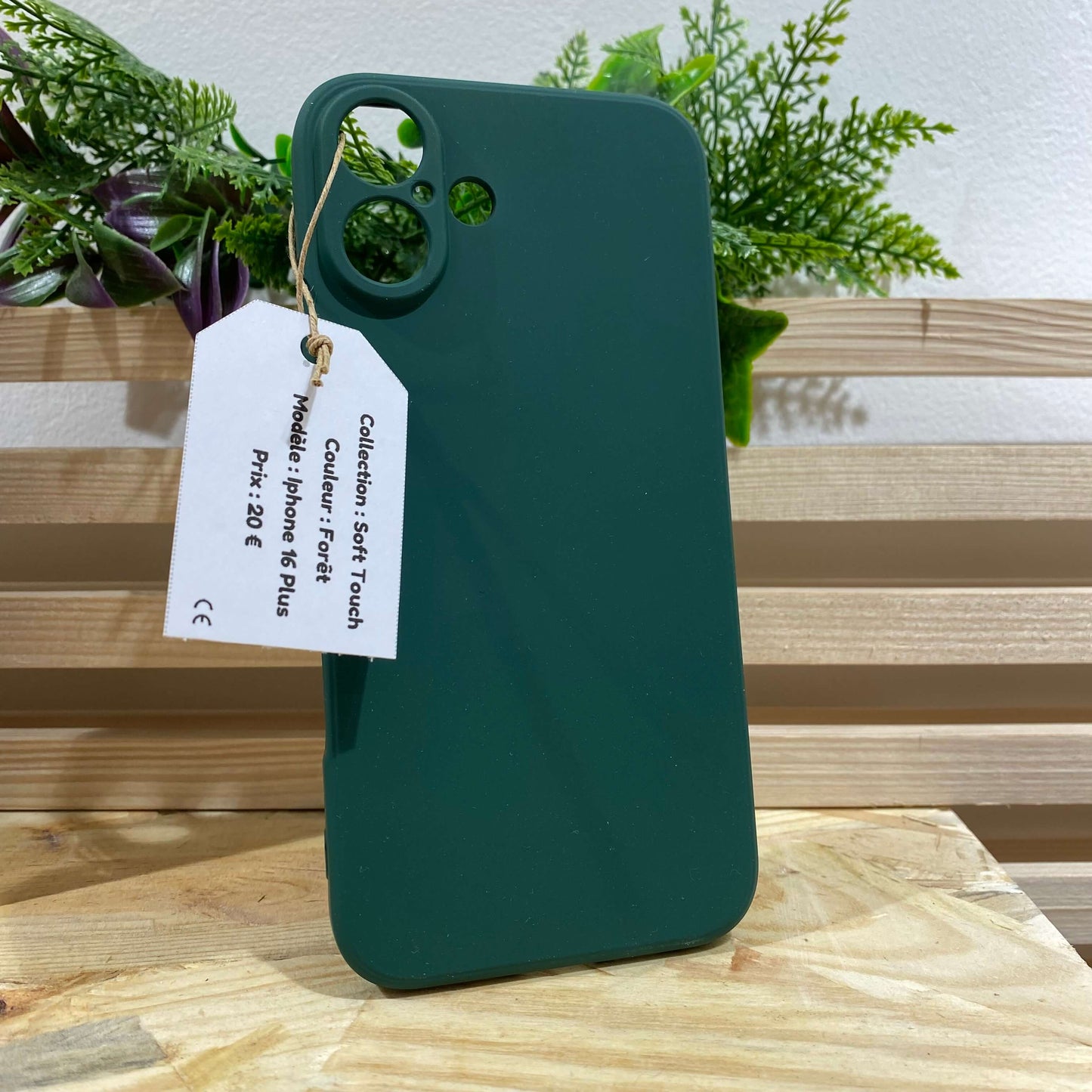 acheter coque de protection pour iPhone 16 Plus couleur vert foret