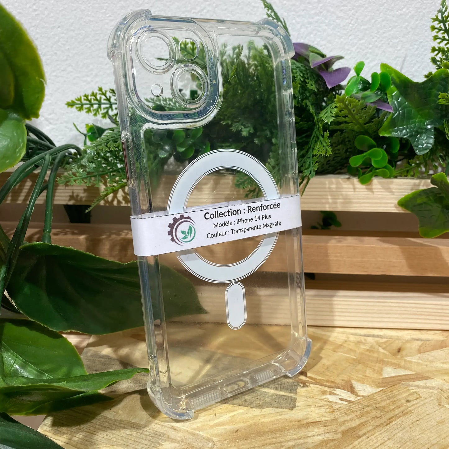 Acheter une coque de protection antichoc Magsafe pour iPhone 14 Plus couleur transparente Ă Aix en Provence chez Neo Mobile