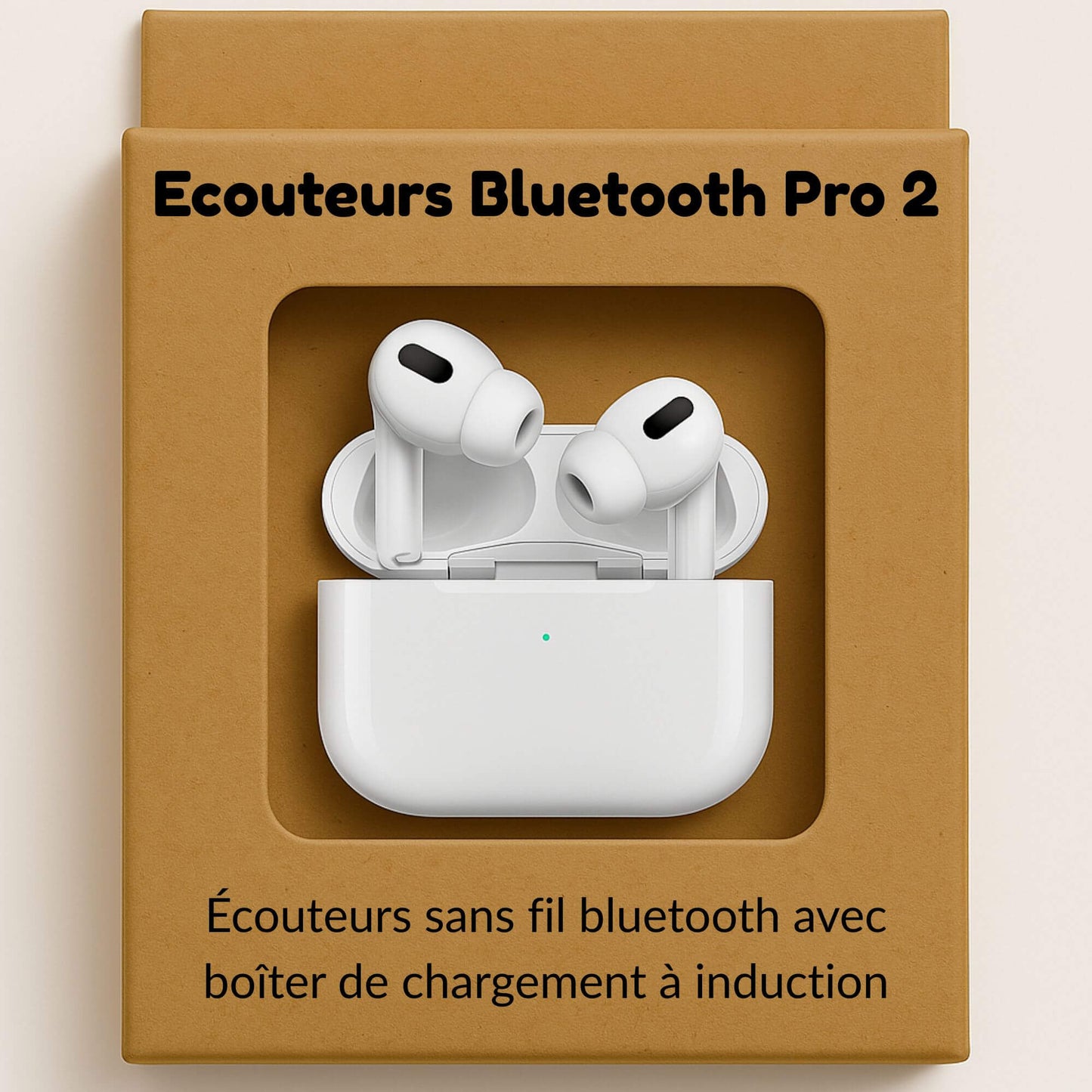 Acheter des écouteurs sans fil bluetooth Pro 2 avec boîtier de recharge par induction