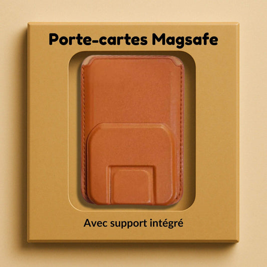 Acheter un portes-cartes magnétique avec support intégré en cuir chez Neo Mobile à Aix en Provence
