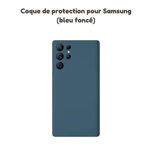 achat coque de protection Samsung Galaxy autour de moi à Aix en Provence couleur bleu foncé