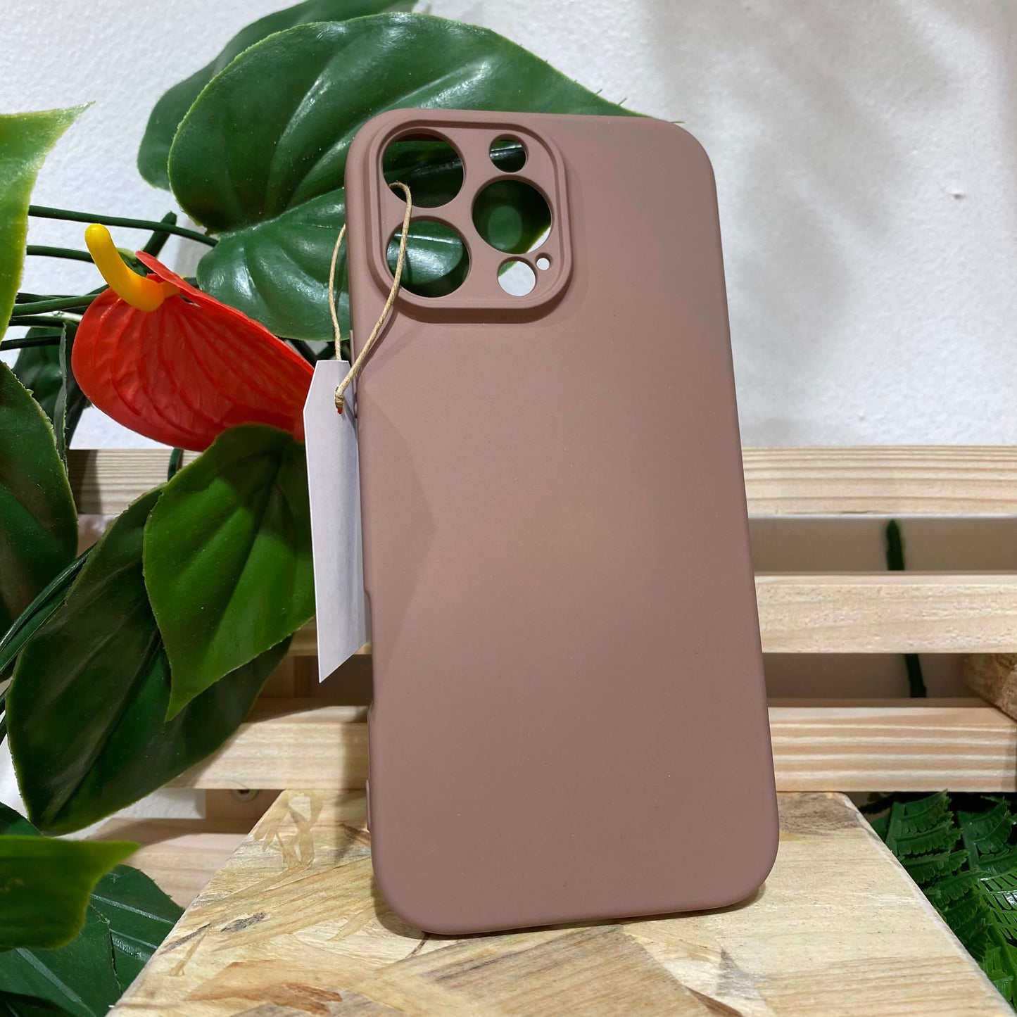 Coque de protection Soft Touch pour iPhone 16 Pro Max couleur Taupe