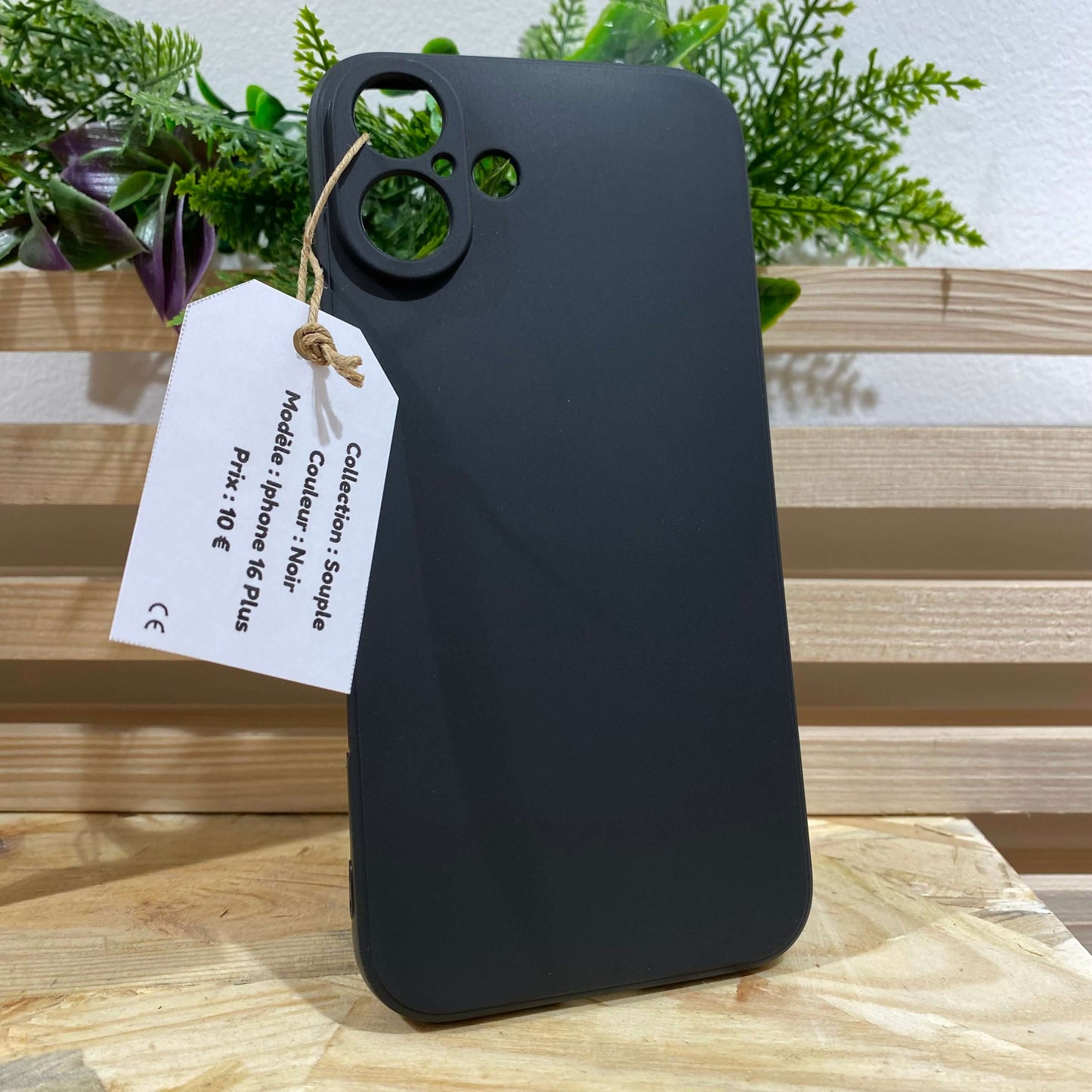 acheter coque de protection pas cher pour iPhone 16 Plus couleur noir